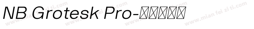 NB Grotesk Pro字体转换